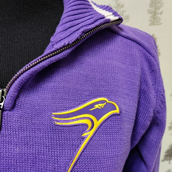 Vintage Wlfrid Laurier University Zip Up Sweater XL - Picture 5 of 8